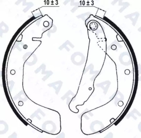 Комлект тормозных накладок FOMAR Friction FO 0564